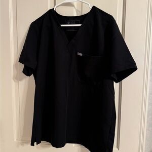 Figs Catrina xl black scrub top